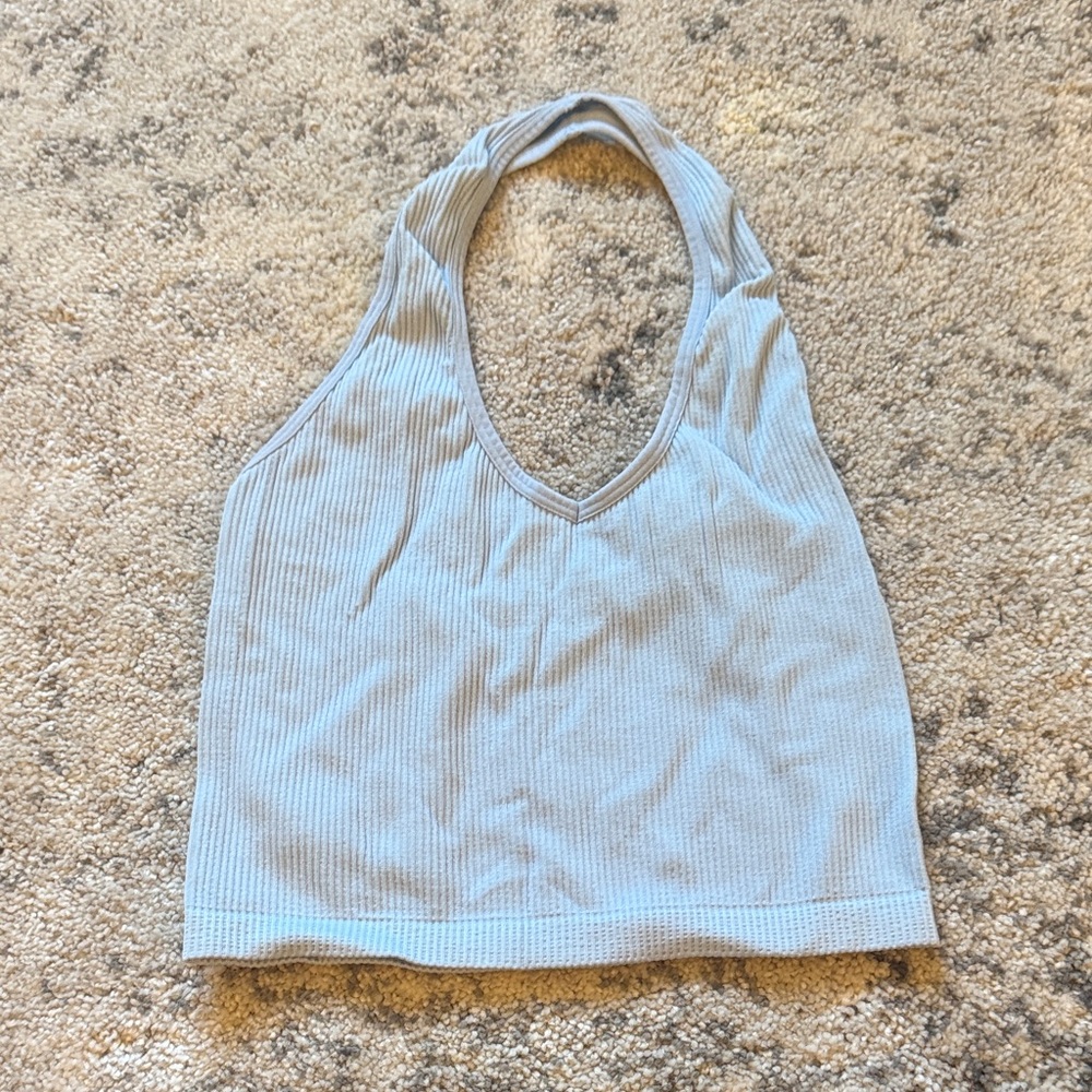 Light Blue Halter Top